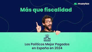 Estos son los políticos mejor pagados en España😯 [upl. by Akenn513]