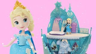 Disney Frost Elsa  Unboxing  Disney Frozen  Lekset med slott och prinsessa [upl. by Eintrok]