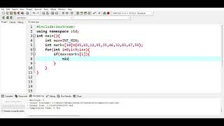 How to find maximum number in given array [upl. by Arratahs497]