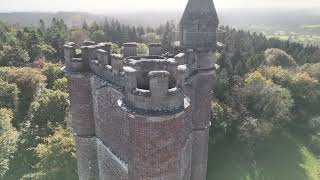 King Alfreds Tower quotWiltshirequot DJI flyby [upl. by Adnwahsor]