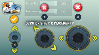 BEST JOYSTICK SIZE ☑️ amp BEST PLACEMENT FOR BGMI  PUBG MOBILE 🔥 [upl. by Ikkin]