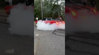 Stadin cruising burnouts 😮‍💨 burnout stadincruising carmeet carshow cargirl helsinki [upl. by Shandie]