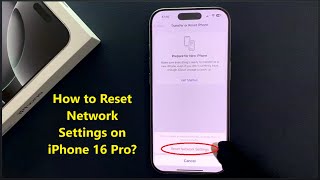 How to Reset Network Settings on iPhone 16 Pro [upl. by Andrews316]