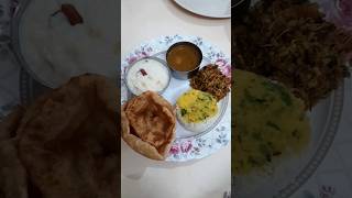 Dasara Special veg thali Tandalachi kheer Purishortvideo youtubeshorts [upl. by Areit]