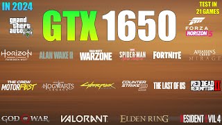 GTX 1650 Laptop  Test in 21 Games in 2024  still good for Gaming [upl. by Emirej693]