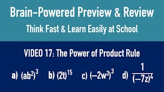 BrainPowered Quick Preview amp Review at Home — Think Fast amp Learn Easily at School — Video 17 [upl. by Enetsuj]