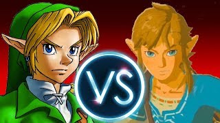 Breath of the Wild VS Ocarina of Time  GAMING SHOWDOWN of the CENTURY [upl. by Stauder440]