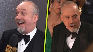 Paul Giamatti SHOCKED By Golden Globes Win Exclusive [upl. by Joellyn]