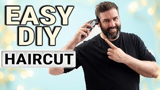 HOW TO CUT YOUR OWN HAIR  Simple guide for cutting a gents hairstyle [upl. by Nyad]