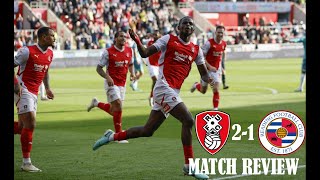 Rotherham United 21 Reading FC Wing  EFL League One Matchday 9  Match Review [upl. by Clara]