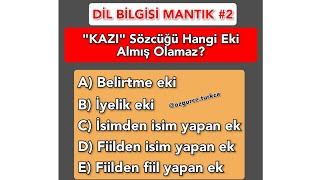 DİL BİLGİSİ MANTIK SORUSU 🤔yks2023 [upl. by Suirtimed]