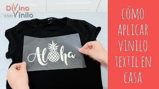 Cómo CREAR Estampados con VINILO TEXTIL sobre Camisetas 👕 FUNCIONA CON PLANCHA NORMAL [upl. by Haye]