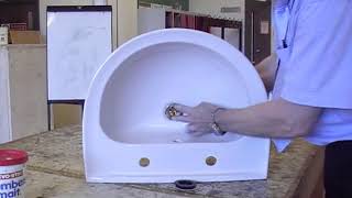 Fitting a slotted basin waste fitting [upl. by Willard416]