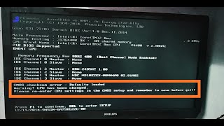 How to fix CMOS checksum error in pc by Tech MatriX [upl. by Halihs]