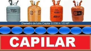 Capillary Tube Calculation for 14 15 16 HP Compressors for Freezing [upl. by Sivam940]