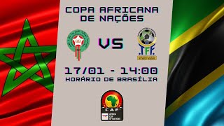 MARROCOS x TANZÂNIA AO VIVO e SEM DELAY  NARRAÇÃO 1601  COPA AFRICANA DE NAÇÕES [upl. by Phip814]