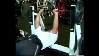 Glen Chabot Raw Bench Training With Craig Titus For The 2001 Arnold Classic [upl. by Horvitz]