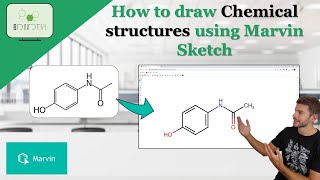 How to draw chemical structures using Marvin Sketch chemistry organic marvinsketch [upl. by Allis]