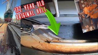 Solway Lass Haulout 2024 p2 Valves ballast chain amp inspecting 122yo hull [upl. by Anika]