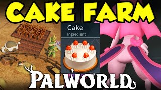 CAKE FARMING GUIDE  PALWORLD BREEDING BASE [upl. by Papagena]