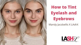 How To Tint Eyelashes and Tint Eyebrows I Best Eyelash Training [upl. by Acinoj]