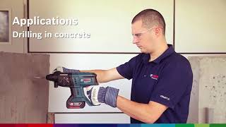 Bosch Cordless Rotary Hammer GBH 180LI  BoschHardwarecom [upl. by Macintyre]