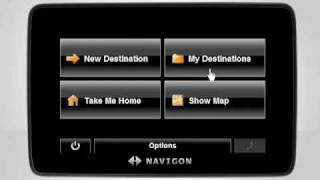 Saving a Favorite Destination  NAVIGON Video Tutorial [upl. by Enyal]