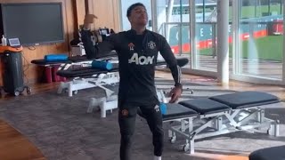 Jesse Lingard imitating Paul Pogba 😂 [upl. by Hartmann]