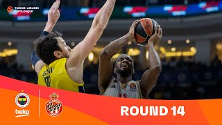 Fenerbahce Beko IstanbulAS Monaco  Round 14 Highlights  202324 Turkish Airlines EuroLeague [upl. by Truk]