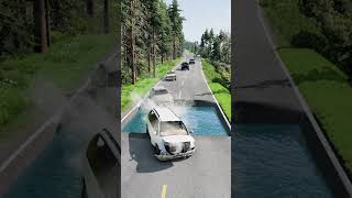 Cars vs Water pit  BeamNGDrive [upl. by Bate]