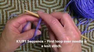 HowtoKnit  K1P1 Long Tail Caston  Part 1 Continental Style [upl. by Fabio]