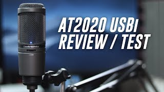 AudioTechnica AT2020USBi Condenser Mic Review  Test [upl. by Odrawde]