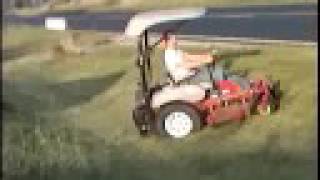 Exmark Z hp 20 hp kohler zero turn mowing hill [upl. by Lek]