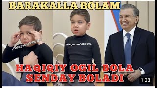 BU BOLAKAY HAMMANI LOL QOLDIRDI KORING BUNDAY BOLALAR BIZGA KERAK [upl. by Godric367]