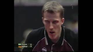 Jörgen Persson vs Jörg Rosskopf EC Teams Final 2000 [upl. by Raybourne]