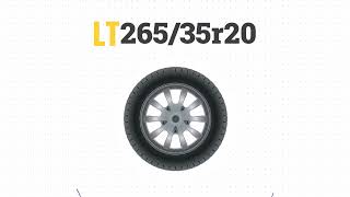 Tire Size 26535r20 in inches [upl. by Goodwin230]