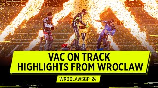 HIGHLIGHTS Vaculik Masters the WroclawSGP 2024  FIM Speedway Grand Prix [upl. by Zandt]