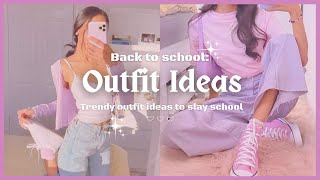 back to school outfit ideas 🌷 [upl. by Ijan]