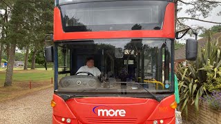 Morebus 2008 Scania N270UD OMNICity HW58 ARU on the 35 to Wareham Forest [upl. by Neffirg]