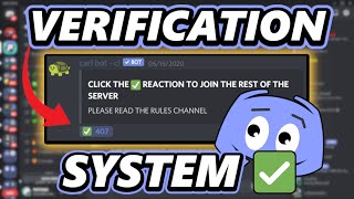 How to make a Discord verification system 2021 [upl. by Genet]