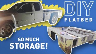 DIY Modular Overland Flatbed Truck Build with Storage [upl. by Zolnay555]