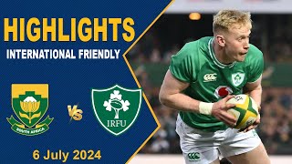 HIGHLIGHTS  South Africa v Ireland  Test Match Rugby 2024 [upl. by Natrav]