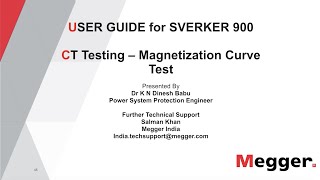 CT Testing  Magnetisation Curve Test SVERKER 900 [upl. by Torry]