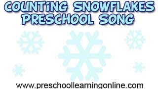 Winter Songs for Preschoolers  Counting Winter Song  Snowflakes Activity  Kindergarten [upl. by Apthorp]