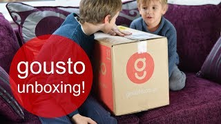 Gousto Unboxing  see inside our Gousto Recipe Box Ad [upl. by Nena]