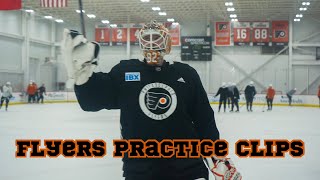 Philadelphia Flyers Practice Clips 41523 [upl. by Nalyt836]