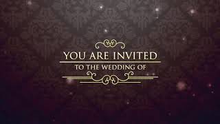 Best Traditional Wedding Invitation Video  Free Wedding invitation video 10  Free amp Blank [upl. by Eatnoled773]