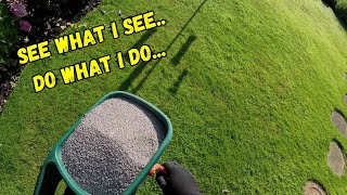 POV  Fertilising and weedspraying a lawn [upl. by Missy639]