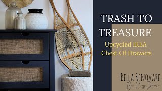 TRASH TO TREASURE  Upcycled IKEA Chest Of Drawers [upl. by Nailluj]