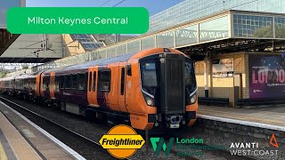 Trains at Milton Keynes Central WCML  29082024 [upl. by Aiuqal]